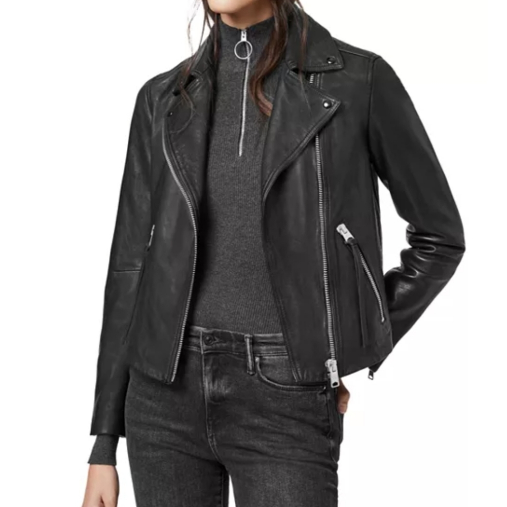 All saints Dalby Leather Jacket